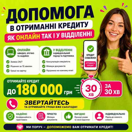 Перекредитування та Кредит без зайвих дзвінків Кропивницький