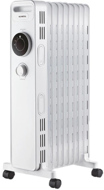 Масляний радіатор Kumtel KUM-1225S-White 2000 Вт Київ - зображення 1