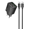 СЗУ Hoco N56 Fundador PD30W four-port (2USB-A/2C) + кабель Type-C to Type-C Херсон