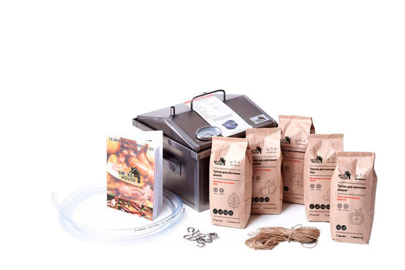 Коптильня маленькая SmokeHouse S Original с термометром и подставкой Харків - зображення 10