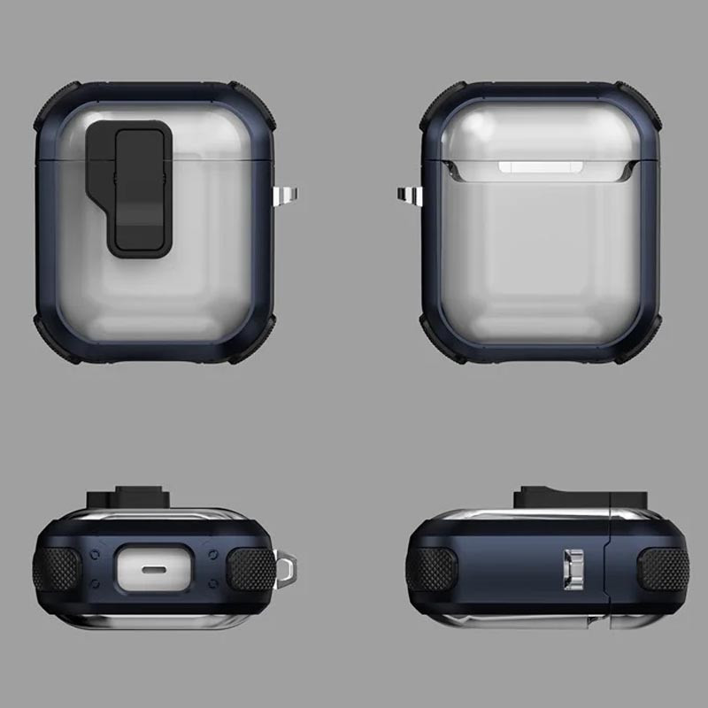 Футляр противоударный Locking Button для наушников Airpods 1/2 Херсон - изображение 2