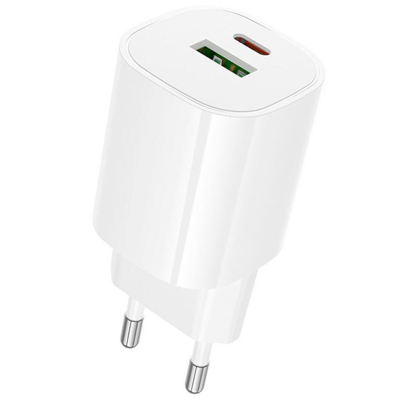 СЗУ Borofone BA104A Pudding PD20W+QC3.0 (1USB-A/1C) Херсон - изображение 1