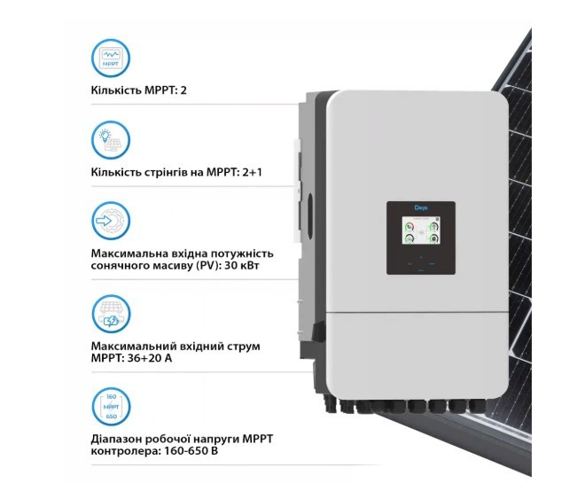 Інвертор Deye SUN-20K-SG05LP3-EU-SM2 20 кВт Wi-Fi. В наявності в Києві Киев - изображение 4