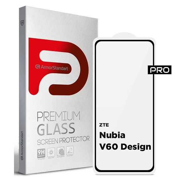 Захисне скло ArmorStandart Pro для ZTE Nubia V60 Design Black (ARM78906) Харьков - изображение 1