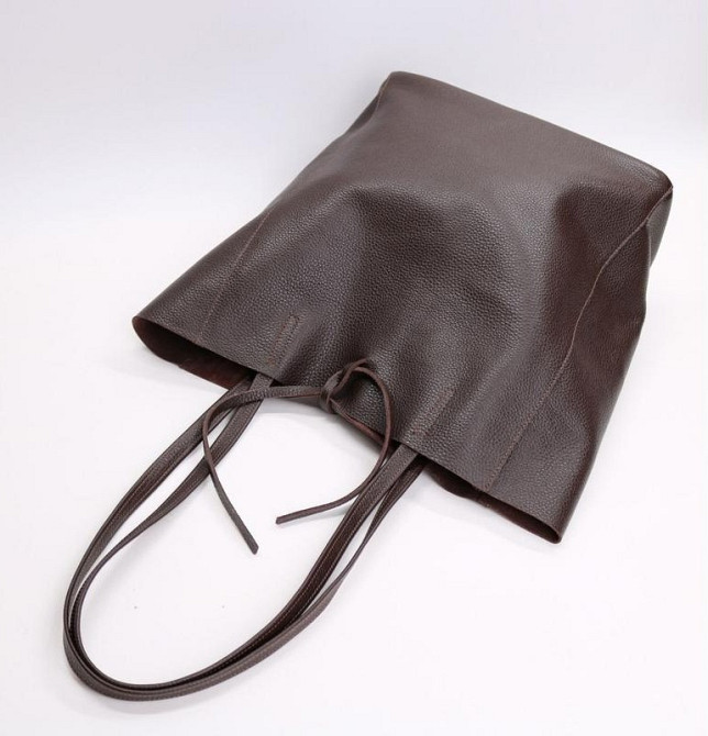 М'яка шкіряна сумка жіноча Трендова модель 2026 шоколад натуральна шкіра TS000092 Днепр - изображение 2