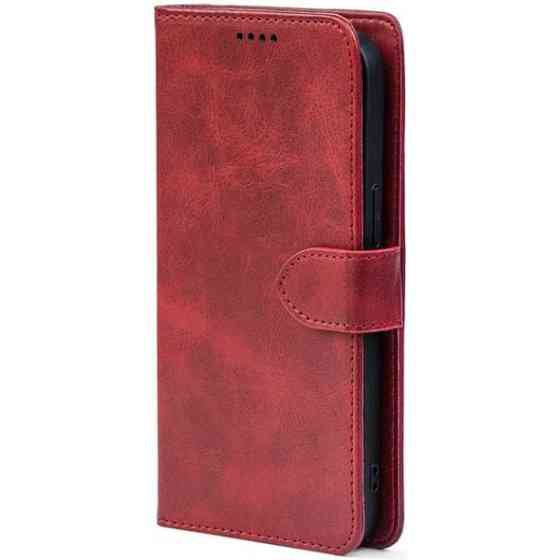 Чохол-книжка Crazy Horse Clasic для Xiaomi Redmi Note 15 Pro 4G Red Wine (Front) Харків