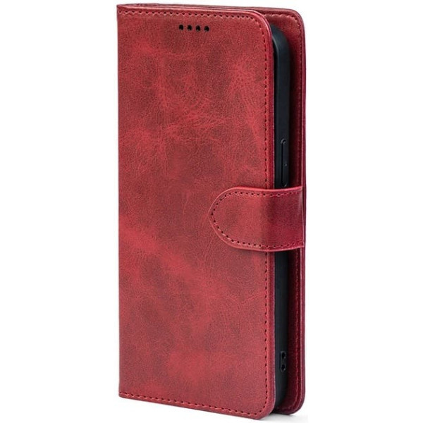 Чохол-книжка Crazy Horse Clasic для Xiaomi Redmi Note 15 Pro 4G Red Wine (Front) Харків - зображення 1