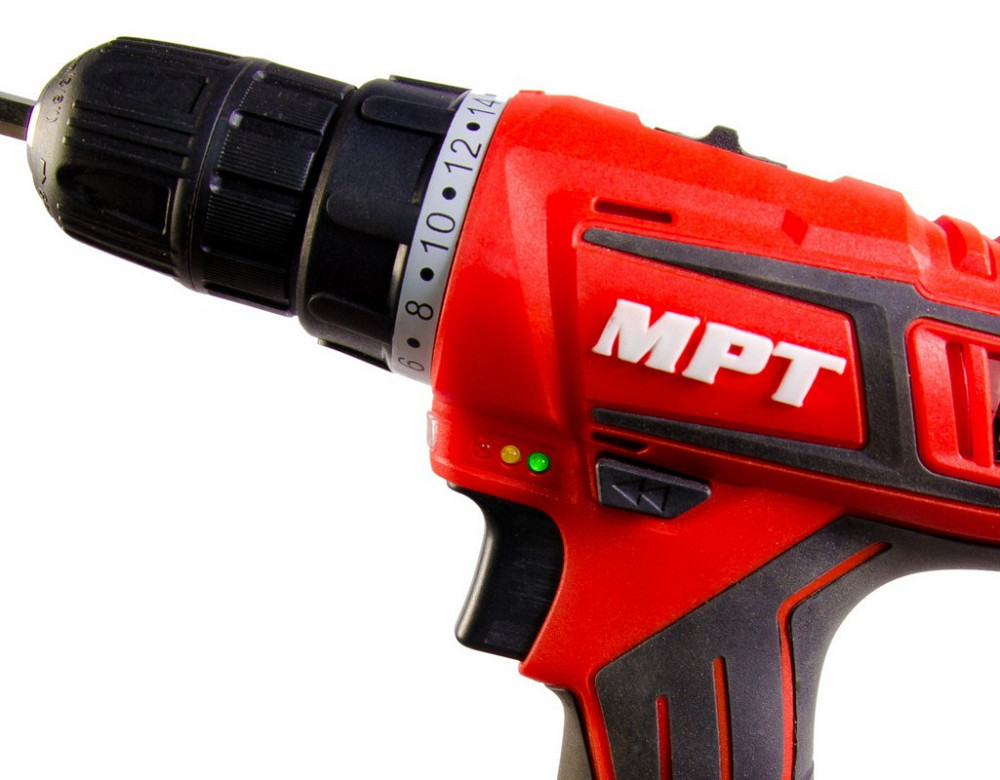 Дрель-шуруповерт MPT аккумуляторная 16V Li-ion 1.5 А·ч 2 скор 0-400/1450 об/мин 10 мм 2 АКБ кейс MCD Харьков - изображение 11
