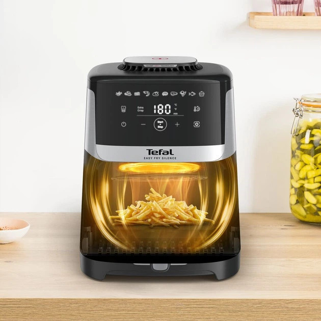 Мультипечь Tefal Tefal Easy Fry Silence EY552DE0 1670 Вт серебристая Київ - зображення 9