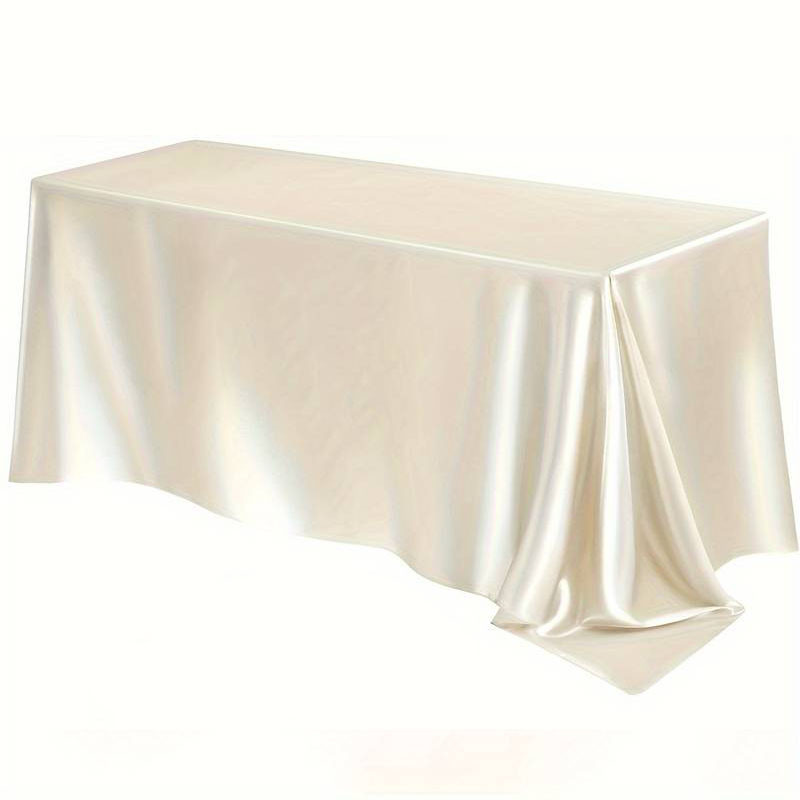 Скатерть  атласная праздничная Leeseph 145х260см беж LE013b Одесса - изображение 1