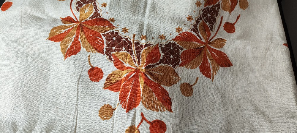 Скатерть льняная с осенним принтом Харків - зображення 5