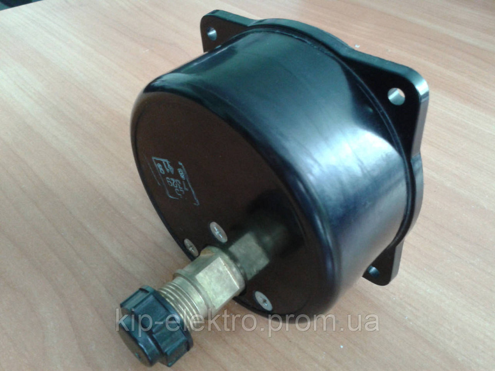 Вакуумметр показывающий ВОШ1-100 (ВОШ-1-100, ВОШ, ВОШ100, ВОШ 100) - осевой штуцер (ОШ), с фланцем Київ - зображення 2