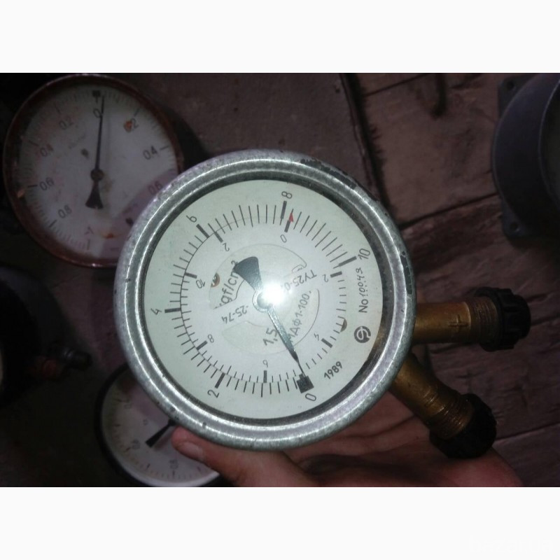 Манометры МДФ-1-100У3, 0-10 кгс/см2. -1шт. 350грн Харків - зображення 1