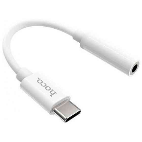 Аудіо-перехідник Hoco LS30 Type-C to 3.5 mm White Харьков