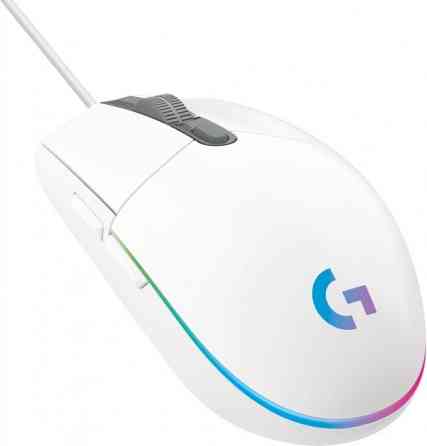 Мышь компьютерная безпроводная Logitech G102 Lightsync USB White L910-005824 белая Киев