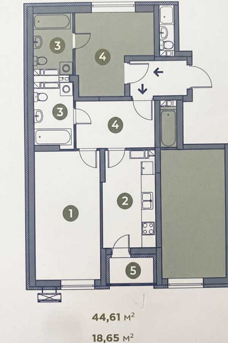 продажа 1-к квартира Киев, Голосеевский, 45000 $ Київ - зображення 8