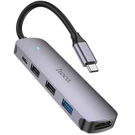 Переходник HUB Hoco HB27 10-Port (Type-C to HDTV+USB3.0+PD+2xUSB2.0) Херсон