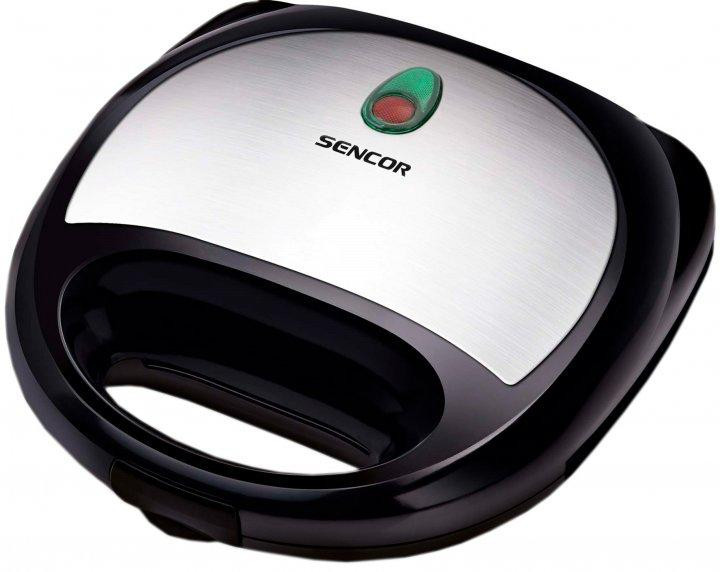 Бутербродниця Sencor SSM-9510SS 700 Вт черный Київ - зображення 1