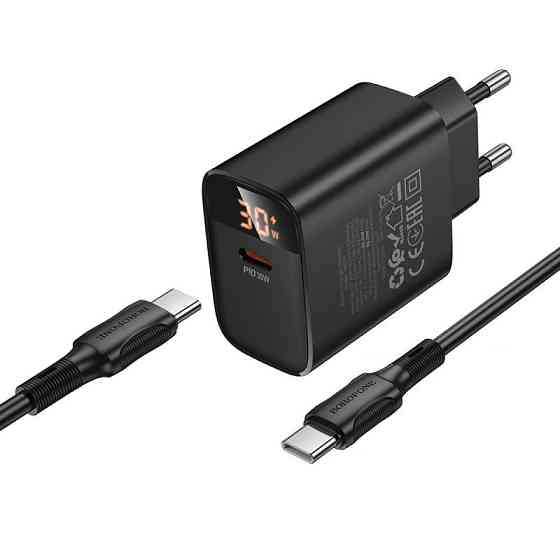 СЗУ Borofone BA97A PD30W (1USB-C) + кабель Type-C to Type-C Херсон