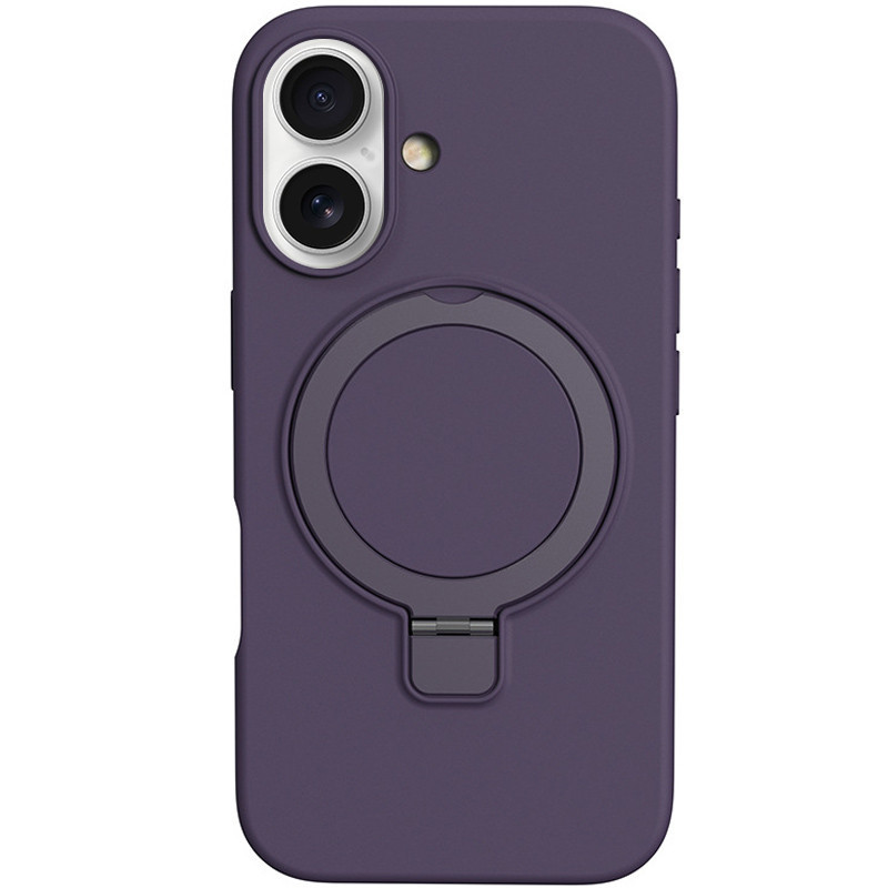 Чехол Silicone Case Full Protective NO LOGO with Ring для Apple iPhone 16 (6.1") Херсон - зображення 1