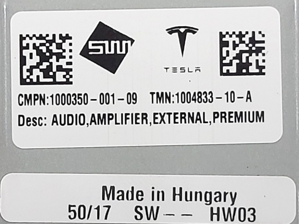 Усилитель аудио PREMIUM Tesla model X S REST 1004833-10-A Киев - изображение 5