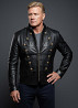 Мужская байкерская куртка с латунной фурнитурой Київ