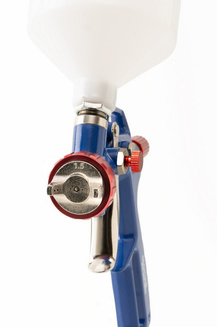 Краскопульт пневматический MASTERTOOL HP FEED ВПЛБ 600 мл Ø 1,5 мм круглый/плоский факел 120-170 л/м Харьков - изображение 2