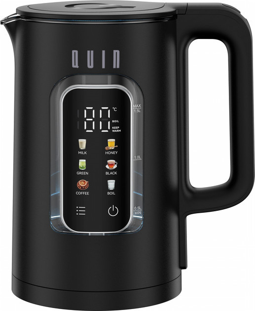 Электрочайник QUIN KTL-303 1.5 л черный Київ - зображення 1