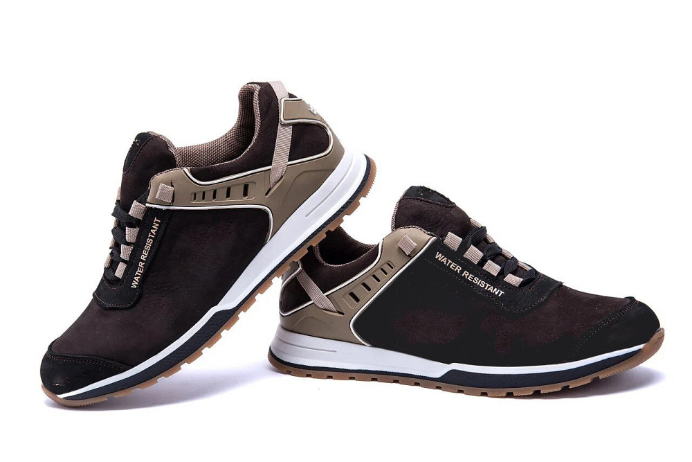 Мужские кожаные кроссовки Clasic model Brown Київ - зображення 5