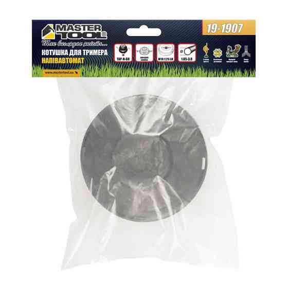 Катушка для триммера MASTERTOOL полуавтоматическая ABS пластик M10х1.25 FLH 19-1907 Харків