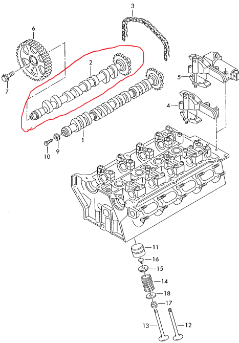 VAG 058109022B, Розподвал випуск VW, Audi, Skoda 1.8 20V, оригінал APU Вінниця - зображення 2