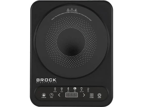 Электроплита BROCK HP 2007 2000 Вт черная Київ - зображення 2