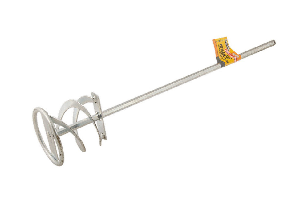 Миксер строительный для красок и смесей MASTERTOOL ленточный HEX Ø 80 мм L 400 мм 80-0018 Харків - зображення 1