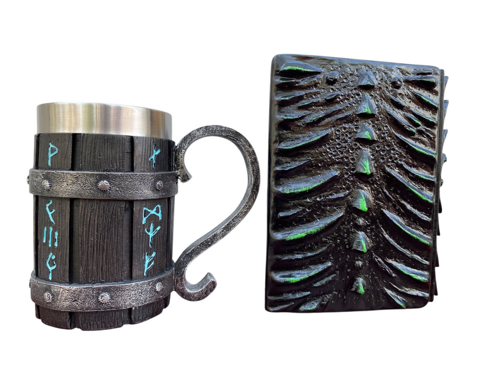 Подарочный набор Кухоль 3 Скандинавские Руны и Блокнот 3 «Око Лесного Дракона» Київ - зображення 2