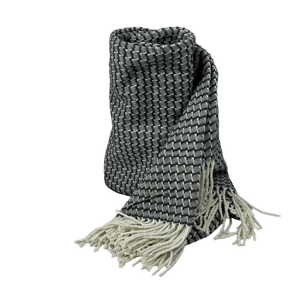 Бавовняний плед Vladi Valencia Владі Валенсія 3179 Сірий 140х200 Коттон 50% Київ - зображення 1