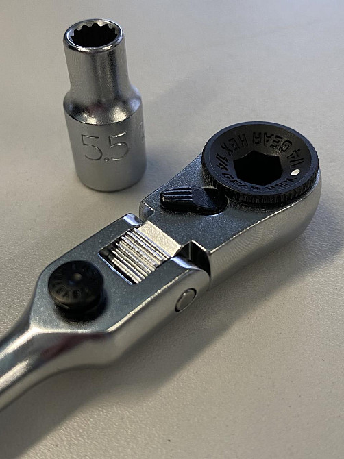 Трещотка мини 1/4" с шарниром TOPTUL 60 зубцов (исп. с FTDF0810) CHEV0811 Харьков - изображение 6