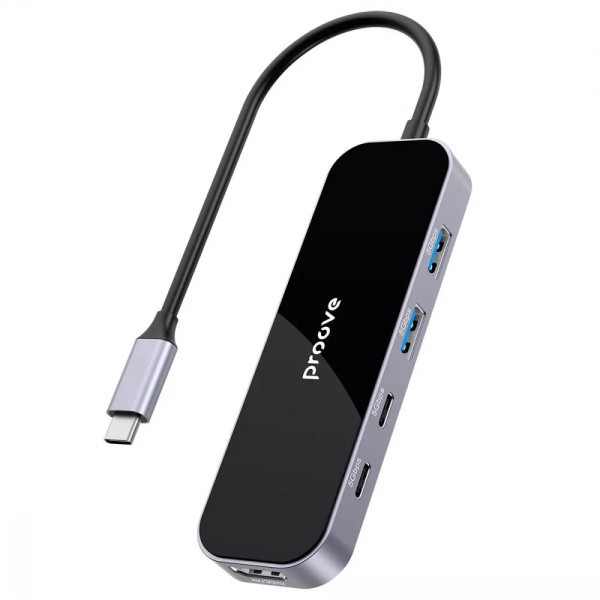 USB HUB Proove Shadow (2*USB3.0 + Type-C + PD100W + HDMI) Dark Gray (HBSW10221205) (Код товару:41973 Харьков - изображение 2