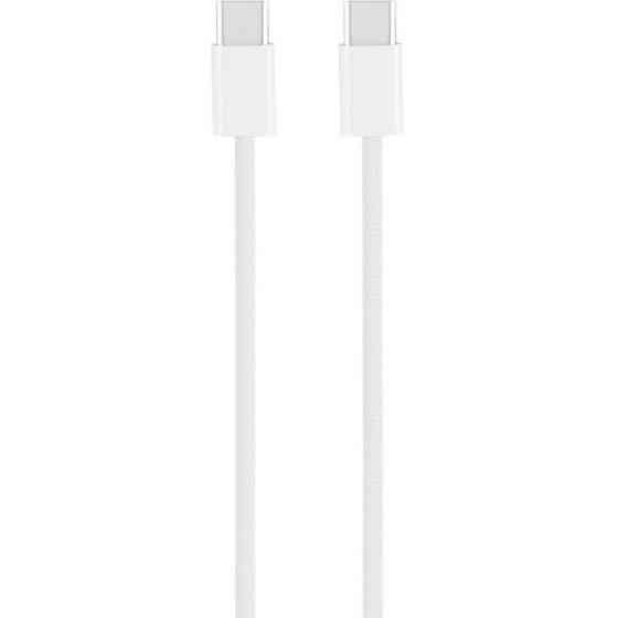DM Кабель Type-C to Type-C for iPhone 16 Pro/16 Pro Max 1m 60W Woven White Харків