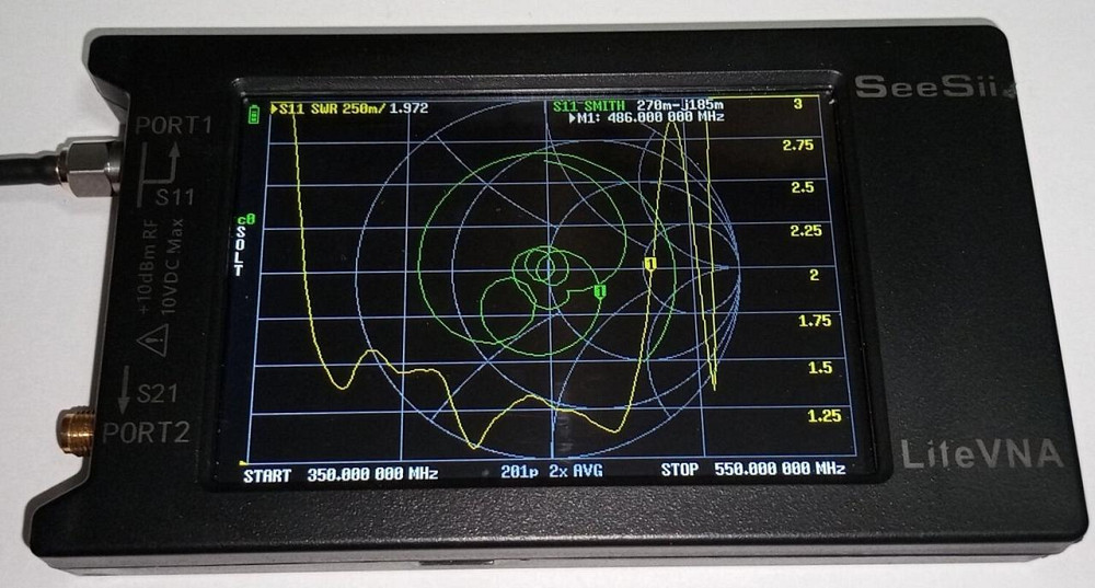 Антенна Yagi 365-480 МГц 8 дБ, до 25 Вт, кабель RG 58U 1 метр с SMA-male разъемом Дніпро - зображення 4