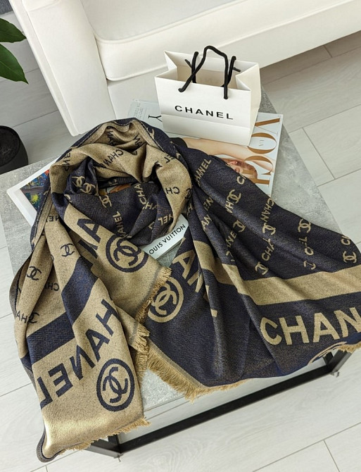 Палантін шарф CHANEL двосторонній AN86 Киев - изображение 3