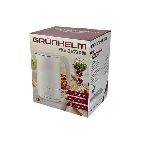 Электрочайник Grunhelm EKS-26720W 1.7 л белый Київ