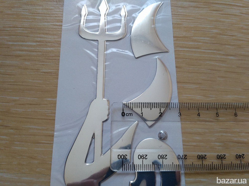 Наклейка на авто выпуклая на значок авто Чертик Бориспіль - зображення 5