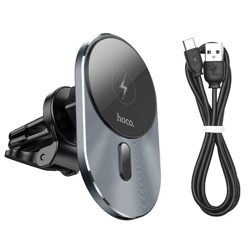 Уценка Автодержатель с БЗУ Hoco CA91 магнитный (PD 15W) Херсон - зображення 3