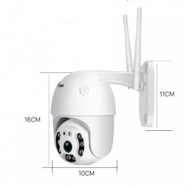 Поворотная уличная IP камера видеонаблюдения PTZ WiFi xm 2mp с удаленным доступом Одеса - зображення 3