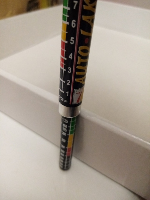 Товщиномір магнітний вимірювач товщини фарби для авто олівець Баришівка - зображення 2