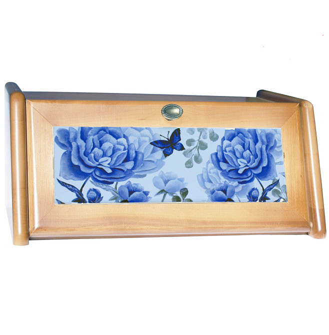 Хлібниця Мажура Піони MZ-682131 40.5х27.5х18 см Київ - зображення 1