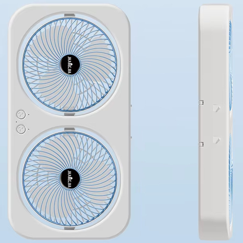 Настольный вентилятор F105 Dual-Fan Design 1800mAh Херсон - изображение 2