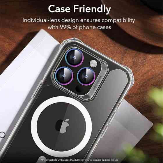 Уценка Защитное стекло Metal Classic на камеру (в упак.) для Apple iPhone 14 Pro (6.1")/14 Pro Max Херсон