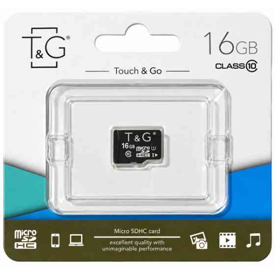 Карта пам'яті T&G microSDXC 16GB UHS-I Class 10 Харків