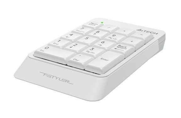 Клавиатура компьютерная проводная цифровой блок A4Tech Fstyler Numeric Keypad FK13P(White) белая Київ - зображення 4
